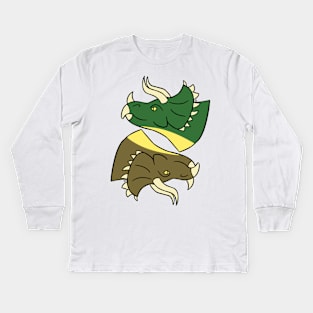 Triceratops Kids Long Sleeve T-Shirt